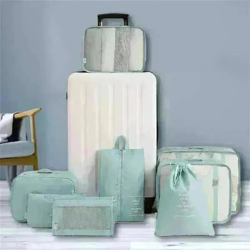 8 piece Set Luggage Divider Travel Storage Clothes Packing Cube Bag - EX-STOCK CANADA