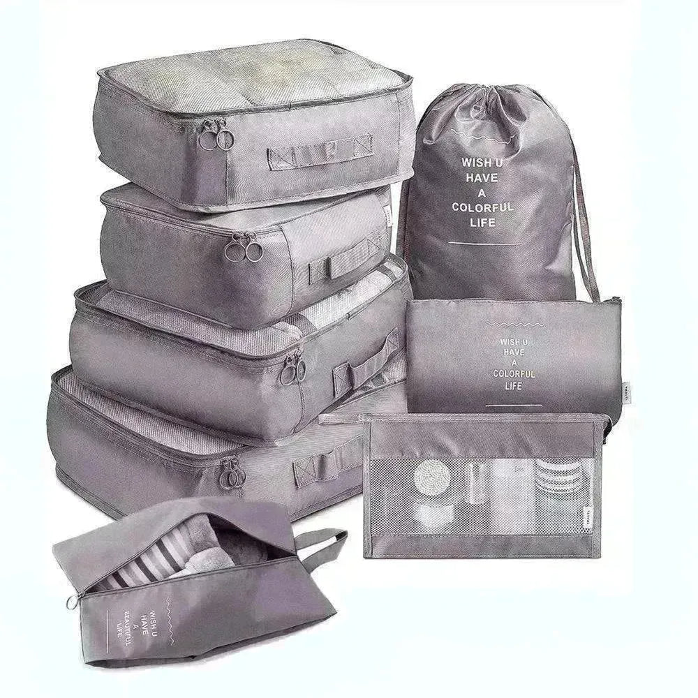 8 piece Set Luggage Divider Travel Storage Clothes Packing Cube Bag - EX-STOCK CANADA