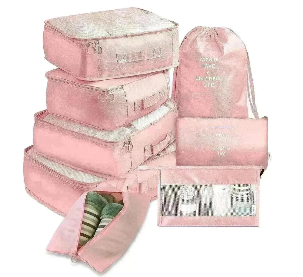 8 piece Set Luggage Divider Travel Storage Clothes Packing Cube Bag - EX-STOCK CANADA