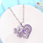Ins Butterfly Love Necklace With Rhinestones Fashion Personality Hollow Heart-shaped Clavicle Chain Pendant Necklace For Valentine's Day - EX-STOCK Canada