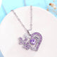 Ins Butterfly Love Necklace With Rhinestones Fashion Personality Hollow Heart-shaped Clavicle Chain Pendant Necklace For Valentine's Day - EX-STOCK Canada
