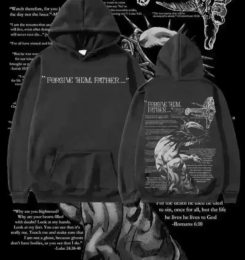 Men's Casual Printed Oversized Hoodie Sweatshirt Hip Pop Streetwear - EX-STOCK CANADA