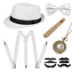 Party Men's Top Hat Pipe Pocket Watch Strap Tie Fake Cigar Set - EX-STOCK Canada