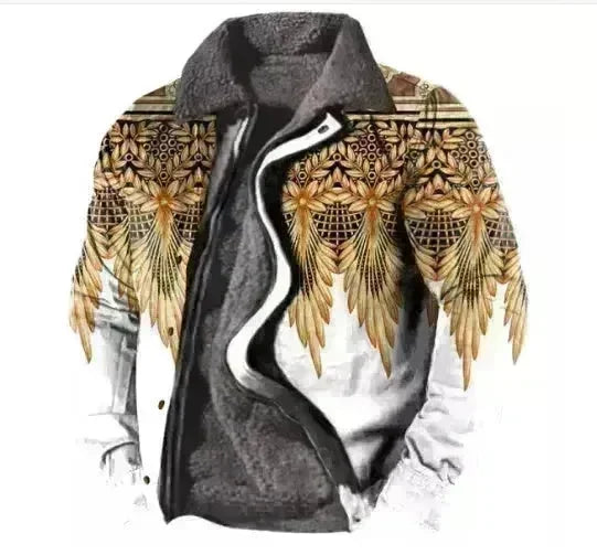 Thickened Side Seam Pocket Casual Zipper Loose Wolf Cotton Jacket - EX-STOCK CANADA