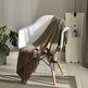 Fringed Knitted Small Blanket Napping Blanket Sofa Blanket EX-STOCK Canada 