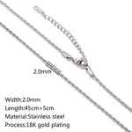 Stainless Steel Vacuum Vapor Plating 18K Gold Color Protection Lip Chain Necklace - EX-STOCK Canada