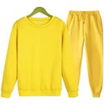 Autumn Winter street fashion Plain Crew neck Sweatsuit for men - EX-STOCK Canada