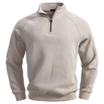 European And American Half Zipper Sweater Stand-up Collar All-match Fleece Men's Sweater Top EX-STOCK Canada 