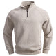 European And American Half Zipper Sweater Stand-up Collar All-match Fleece Men's Sweater Top EX-STOCK Canada 