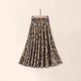 Patterned skirt on a beige background