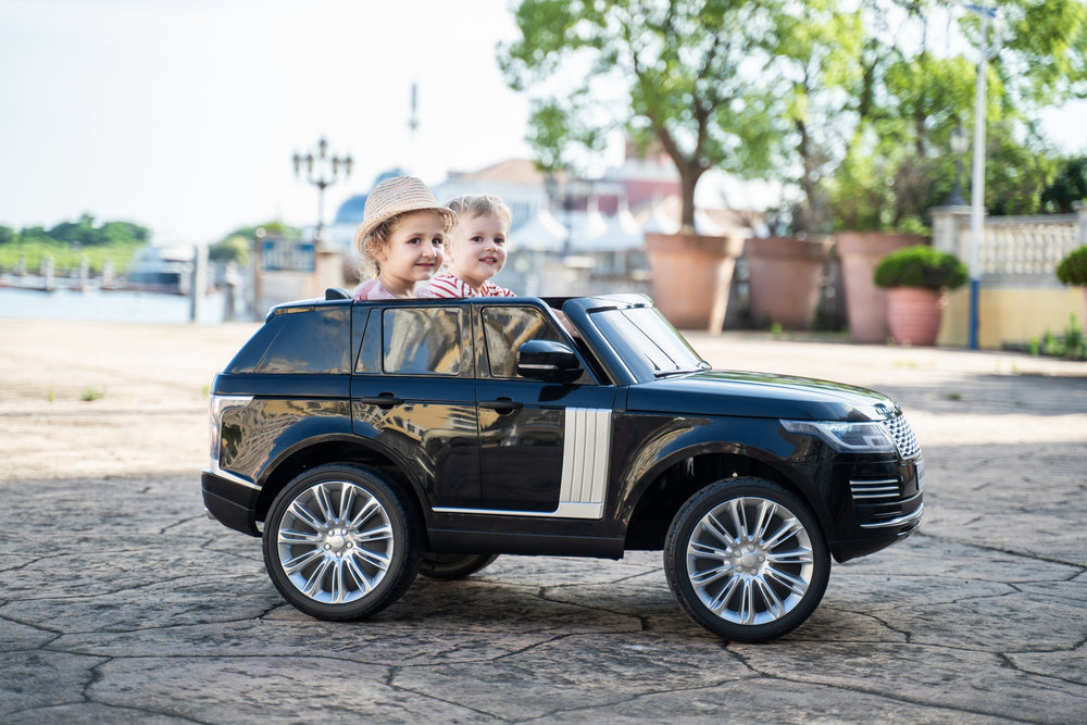 2026 Range Rover HSE 2 Seater 24V Kids Ride On Car With Remote Control DELUXE MODEL WITH LEATHER SEATS AND RUBBER TIRES 