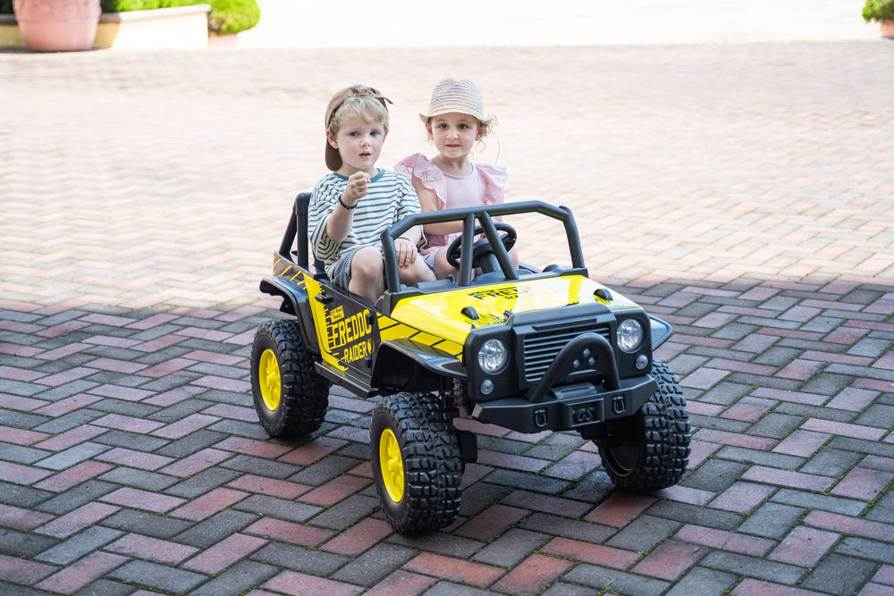 2026 24V Jeep Style RAIDER 2 Seater Kids Ride On Car with Remote Control and Back Wheel 