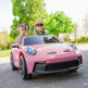 2026 24V Porsche 911 GT3 2 Seater Kids Ride On Car - NEW Silent Motor 
