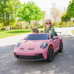 2026 24V Porsche 911 GT3 2 Seater Kids Ride On Car - NEW Silent Motor 