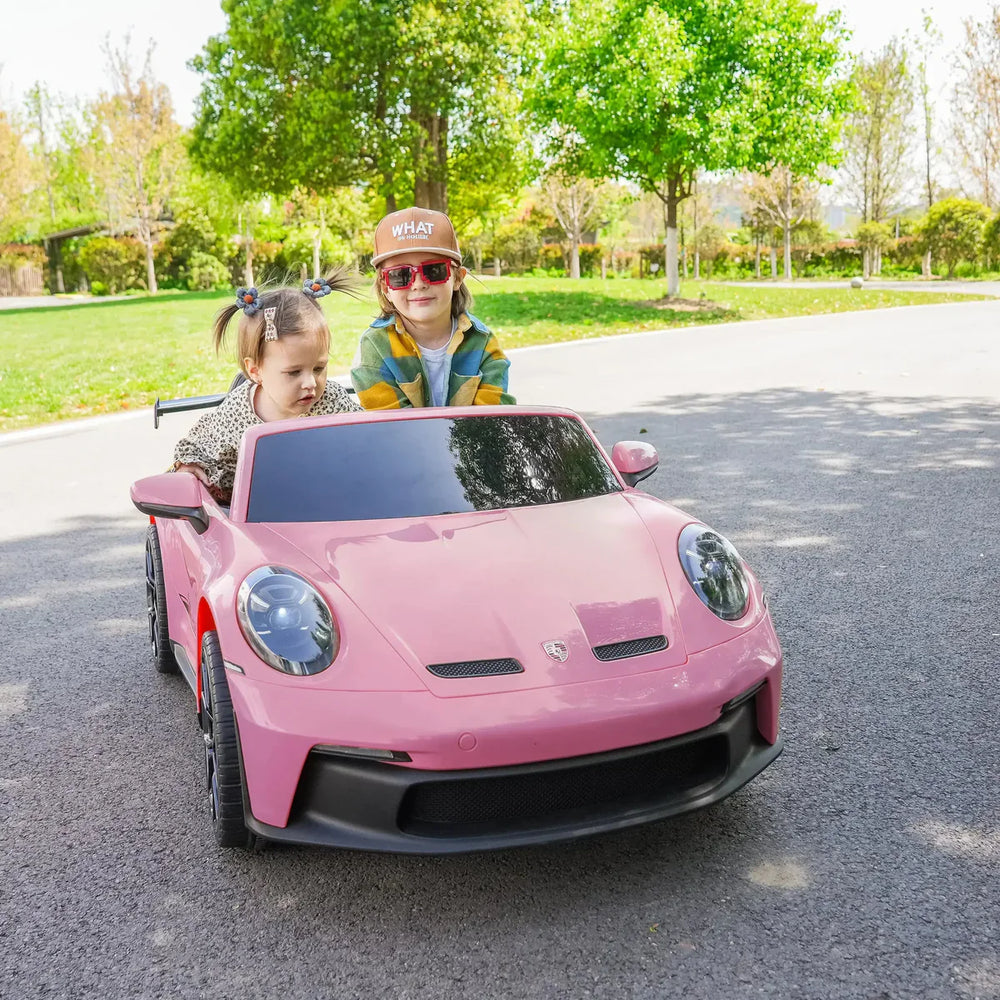 2026 24V Porsche 911 GT3 2 Seater Kids Ride On Car - NEW Silent Motor 