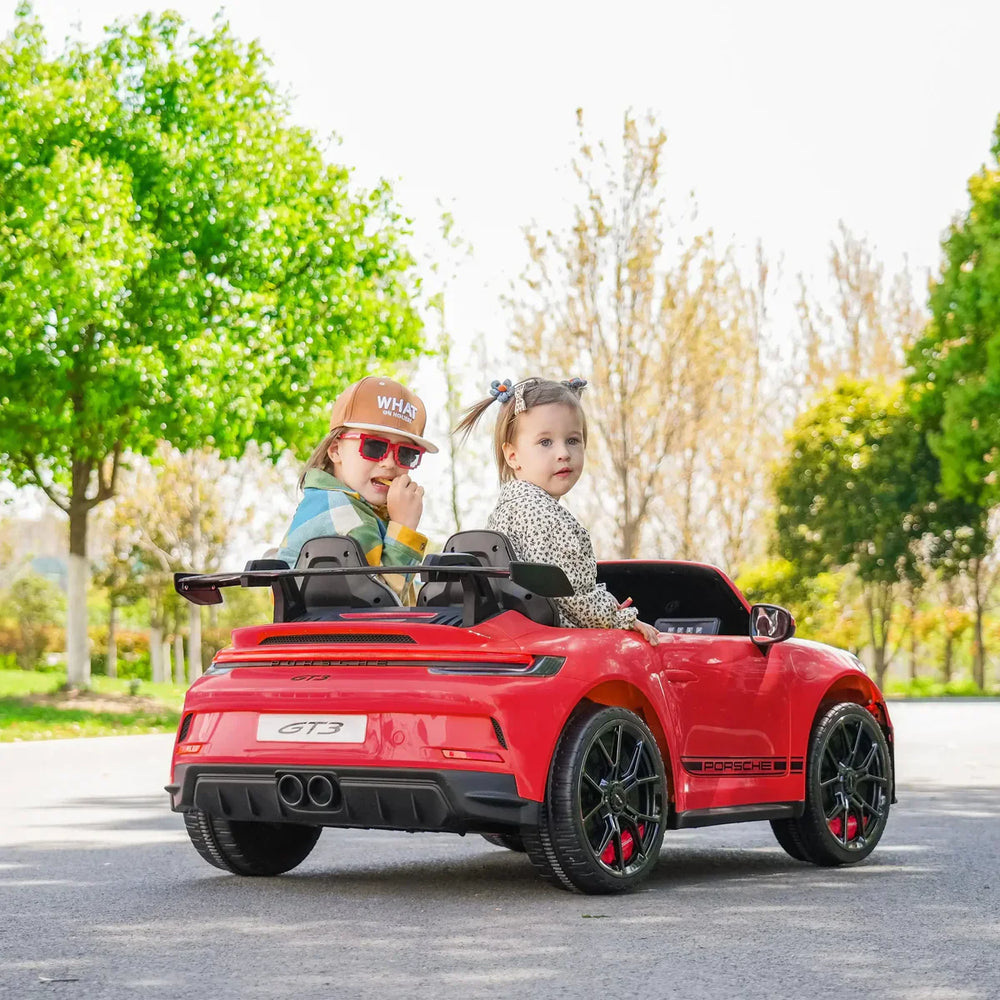 2026 24V Porsche 911 GT3 2 Seater Kids Ride On Car - NEW Silent Motor 