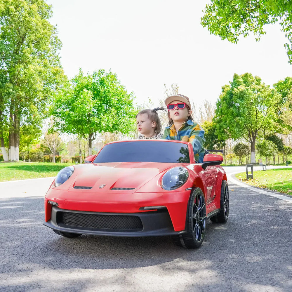 2026 24V Porsche 911 GT3 2 Seater Kids Ride On Car - NEW Silent Motor 