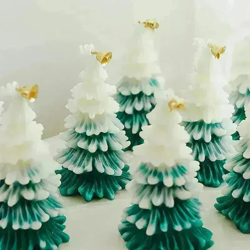 Merry Christmas Candle 3D Xmas Tree Shaped Aromatherapy Candles Ornaments Navidad New Year Party Home Decor Xmas Gift - EX-STOCK CANADA