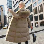 Women's Mid Length Fur Hoodie Winter Jacket Coat - EX-STOCK CANADA