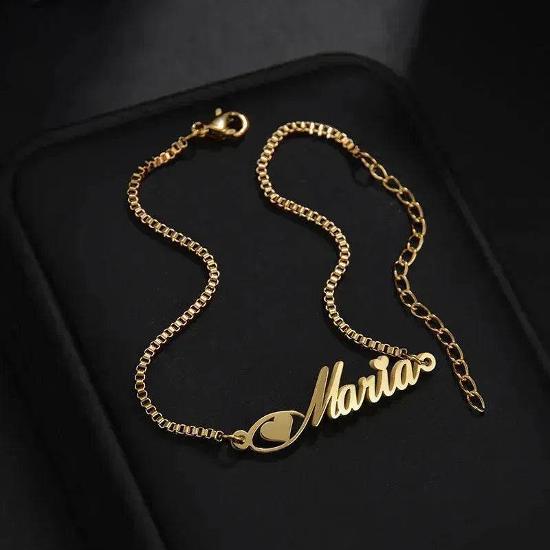 Women Custom and Personalized Stainless Steel English Letter Bracelet From Europe And America - EX-STOCK Canada