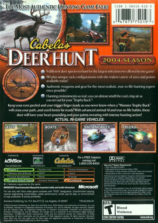 Cabela's Deer Hunt 2004 Season 
