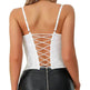 Women's Spaghetti Strap Top Fishbone Steel Ring Chest-wrapped Breasted Backless Corset Top for Women Camisole Top - EX-STOCK Canada