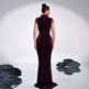 Long Sleeve Banquet Sequined Rhinestone Mermaid Party Dress - EX-STOCK CANADA