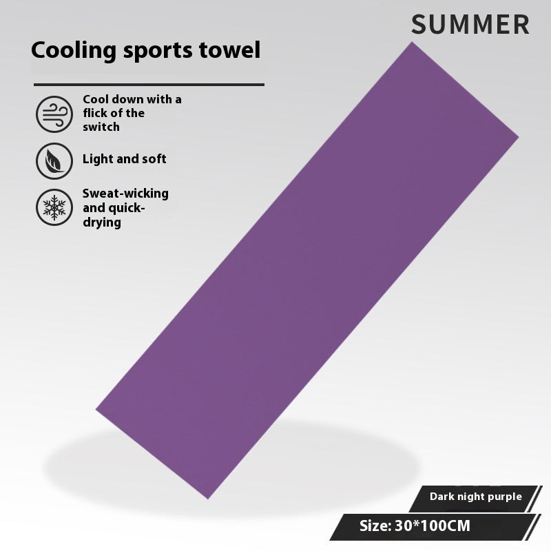 Cold Feeling Towel Outdoor Sports Sweat-absorbent Breathable Towel EX-STOCK Canada 
