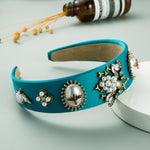 Fashion Inlaid Rhinestone pearl Headband dress headpiece