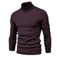 Men's Plain Slim Pullover Polo Sweatshirt Turtleneck Sweater Winter Casual Tops Men - EX-STOCK Canada