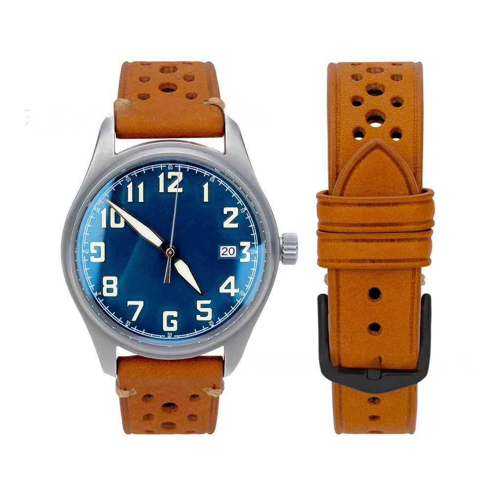 20mm Watch First Layer Cow Leather Watch Strap Retro Comfort - EX-STOCK Canada