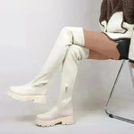 Long Boots Women Winter Shoes Fashion Side Zipper Knee High Boots - EX-STOCK CANADA