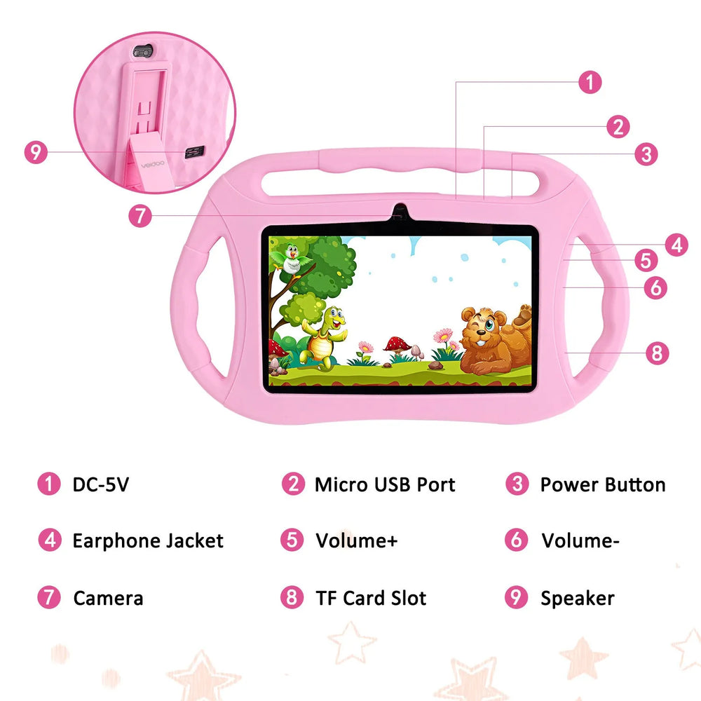 7 Inch Children's Tablet Pc Smart Tutoring Machine - EX-STOCK CANADA