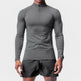 Men Quick Drying Long Sleeve Half Zip Activewear Muscle Fitted shirt Workout Gym T-shirt Top - EX-STOCK Canada