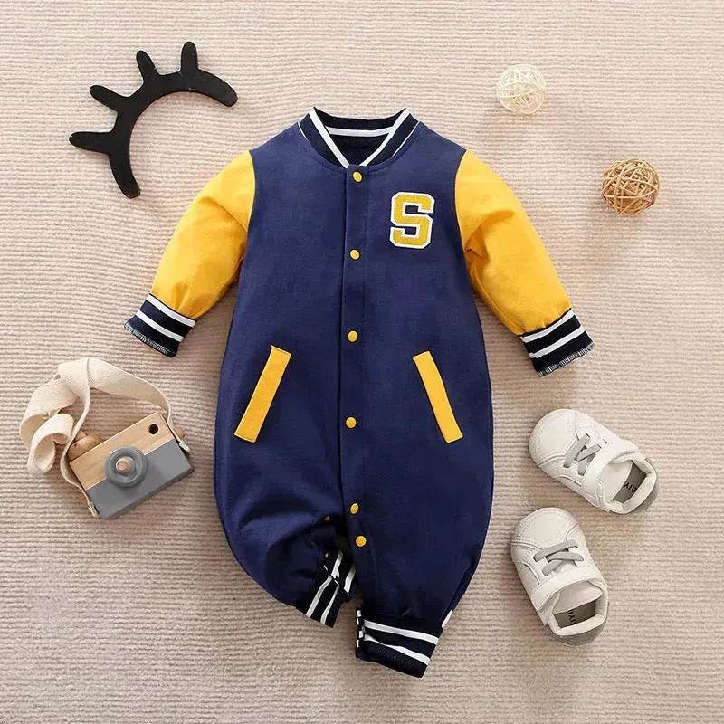 Baby One-piece Spring And Autumn Romper Baseball Uniform cloth - EX-STOCK Canada