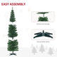 7' PVC Slim Pencil Artificial Christmas Tree 390 Branch Tips EX-STOCK Canada 