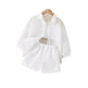 Summer White 3 pcs outfit set for newborn baby girl - EX-STOCK Canada