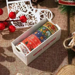 Creative Christmas Gift And Paper Adhesive Tape Journal Tape Christmas Decoration Material Cute Christmas Tape - EX-STOCK CANADA