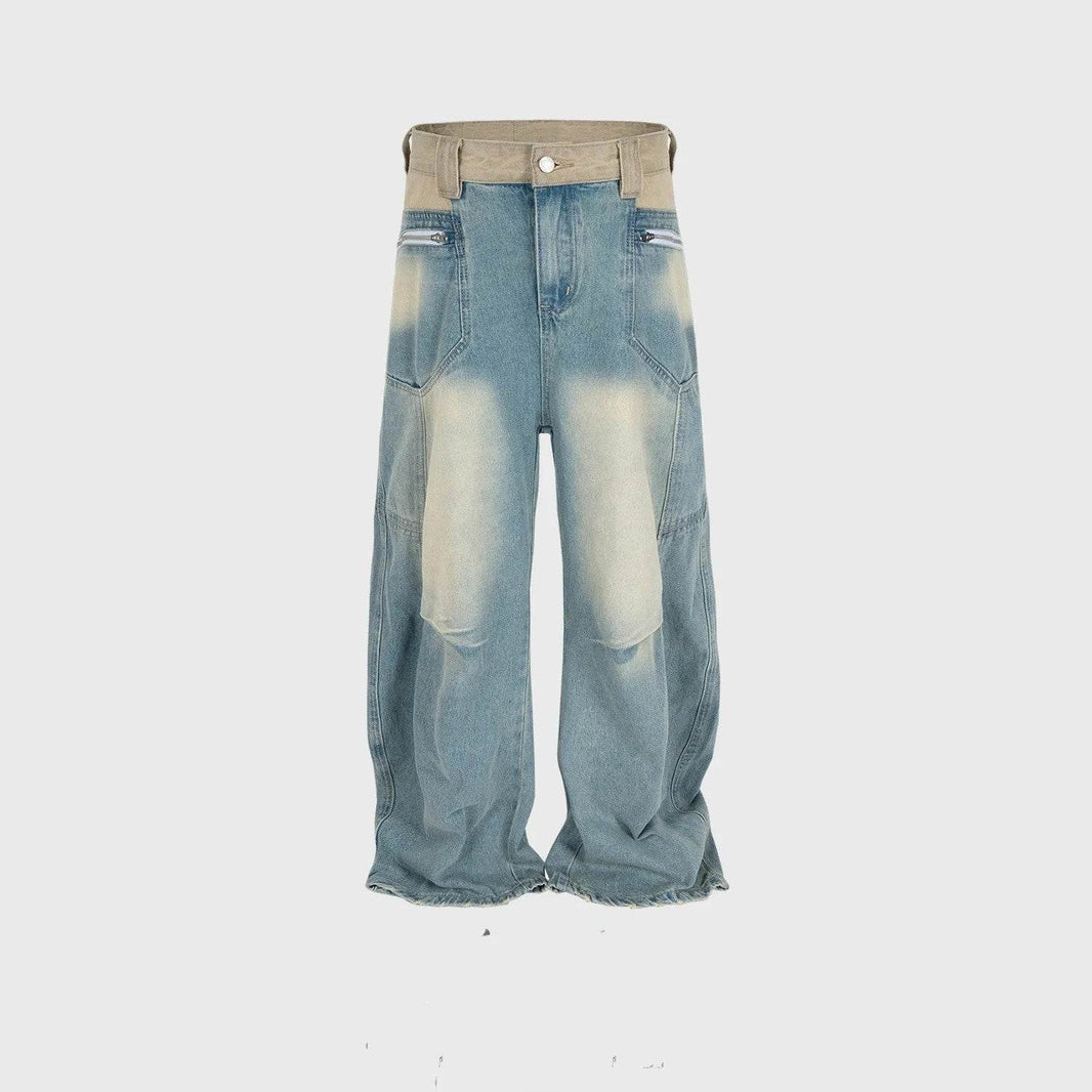 Washed Distressed Design Baggy Jeans Pant For Men And Women - EX-STOCK Canada