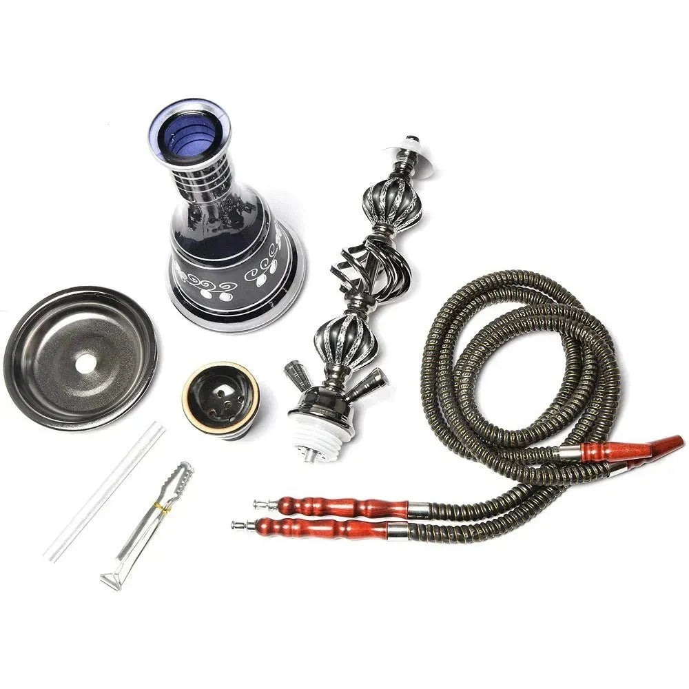 Double pipe glass hookah - EX-STOCK CANADA