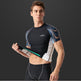 Lycra Men's Rashguard Swimming Suit Short Sleeve New Split Rash Guard Diving Suit Tight Qucik Dry Surfing Swimwear 
