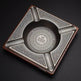 Luxury Wooden Metal Alloy 4 slots Cigar Ashtray - EX-STOCK Canada