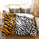 Printed Home Textile Animal Fur Grain Duvet Cover Pillowcase Three-piece Set EX-STOCK Canada 