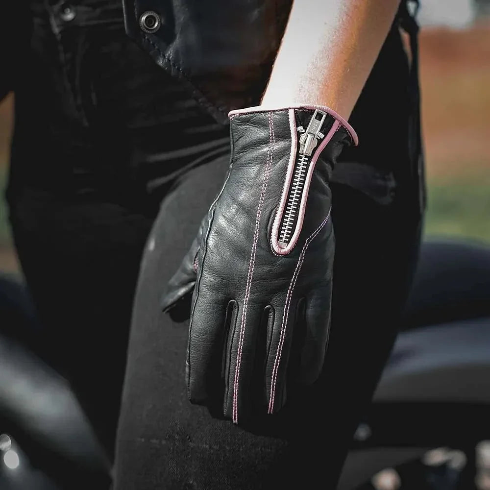 Gants de moto en cuir pour femmes Open Road 