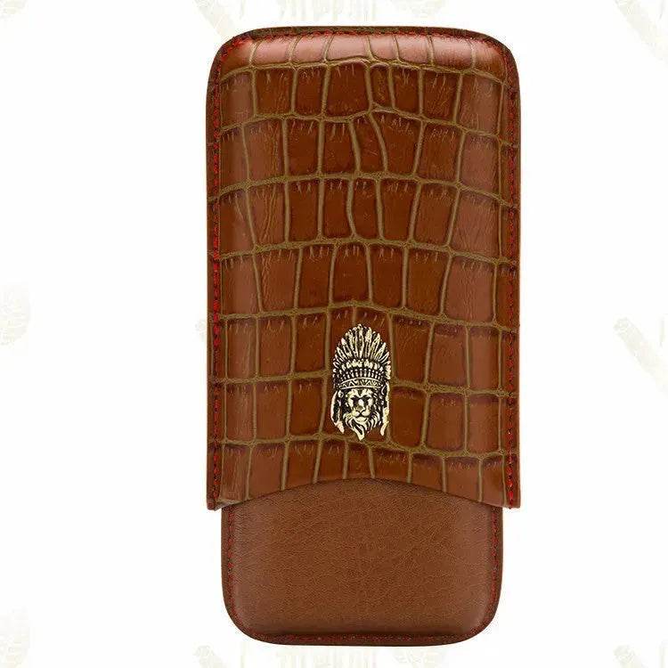 Portable Luxury Cubinski Gothic Moisturizing Leather Cigar Case - EX-STOCK Canada