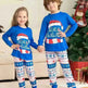 Matching Family Pajamas Sets Christmas PJ's Letter Print Top And Plaid Pants Jammies Sleepwear - EX-STOCK CANADA