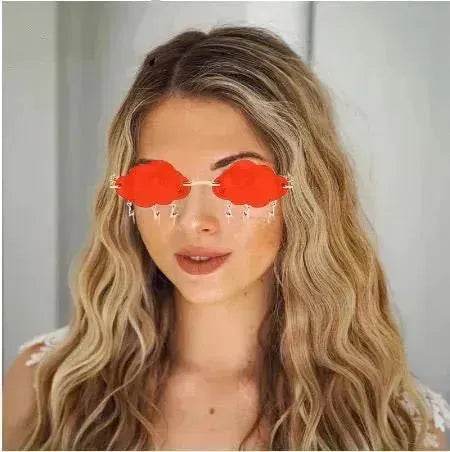 Fashion Trend Cloud Chain Polarized Sunglasses for Women - EX-STOCK Canada