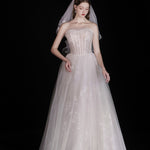 White Wedding Bridal Dress Light Yarn Dinner Tube Top Dress EX-STOCK Canada 