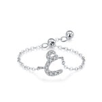 S925 Sterling Silver Niche Style Arabic Letters Pull-out Chain All-match Stackable EX-STOCK Canada 