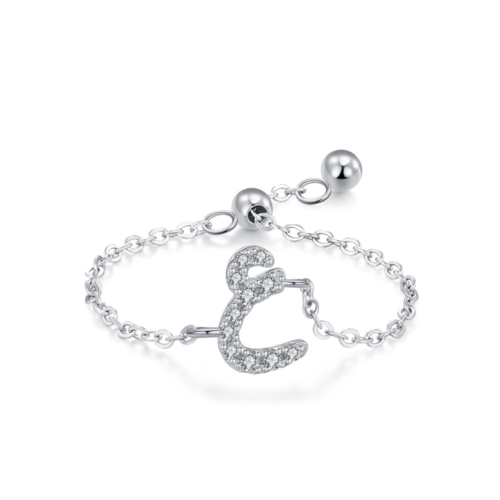 S925 Sterling Silver Niche Style Arabic Letters Pull-out Chain All-match Stackable EX-STOCK Canada 